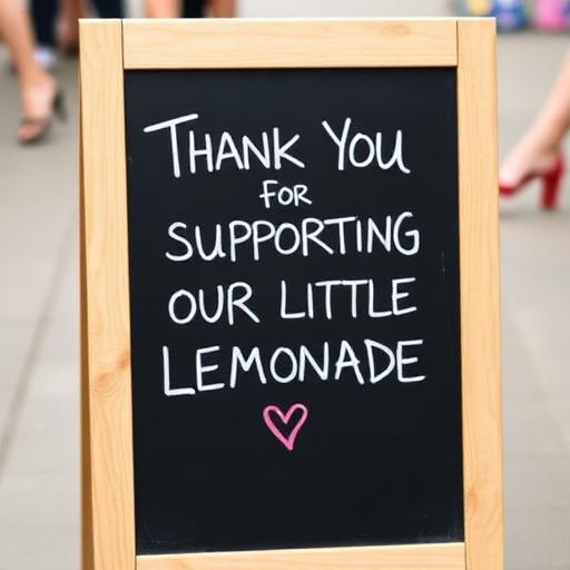 Thank you sign